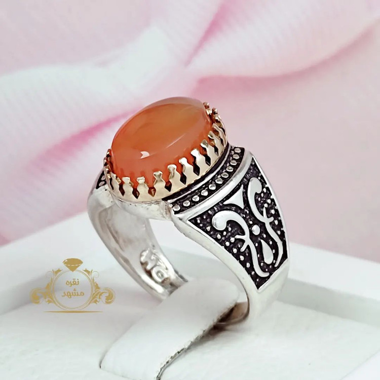 انگشتر مردانه عقیق یمنی