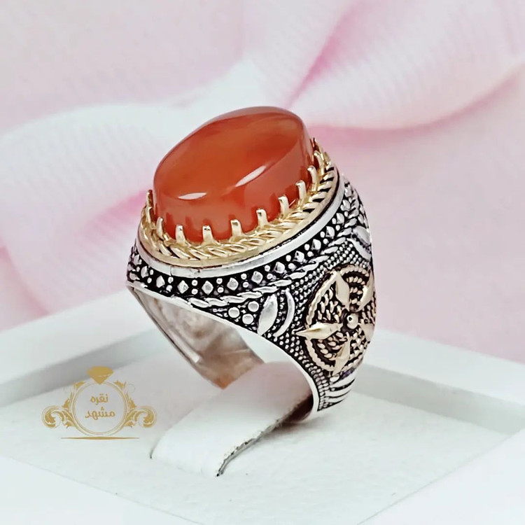 انگشتر مردانه عقیق یمنی اصلی