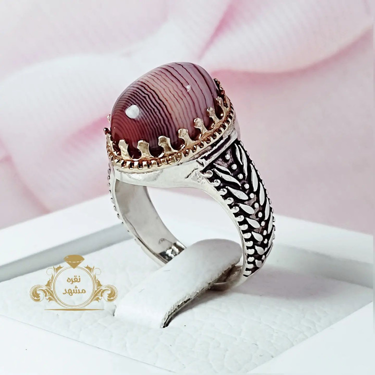 انگشتر مردانه عقیق سلیمانی