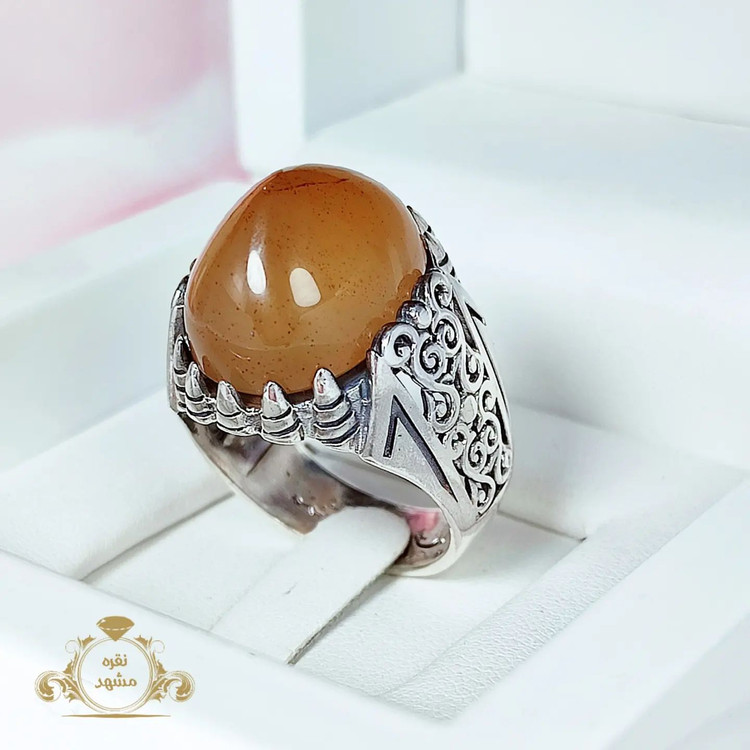انگشتر مردانه عقیق یمانی