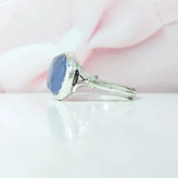 انگشتر مردانه دستساز عقیق کبود