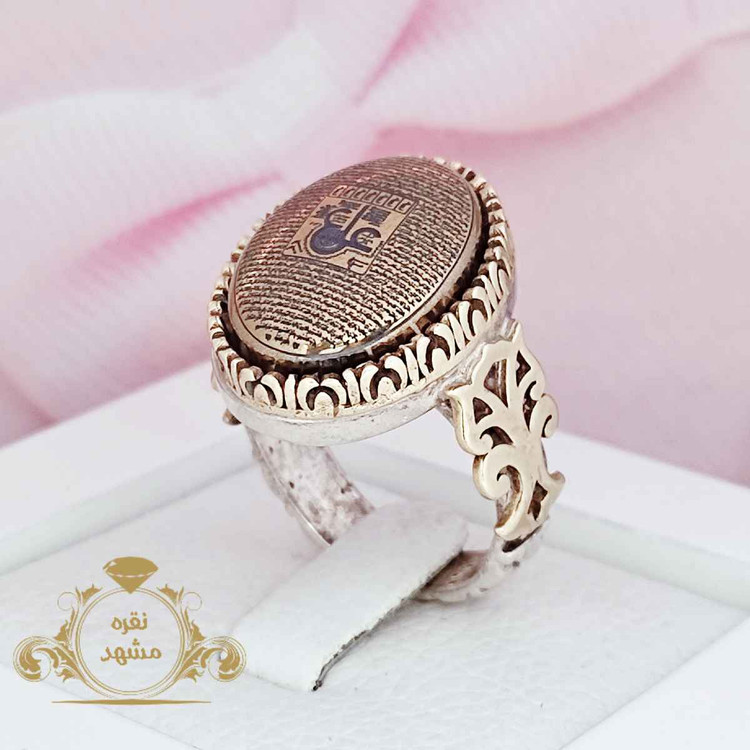 انگشتر مردانه نقره زیارت عاشورا
