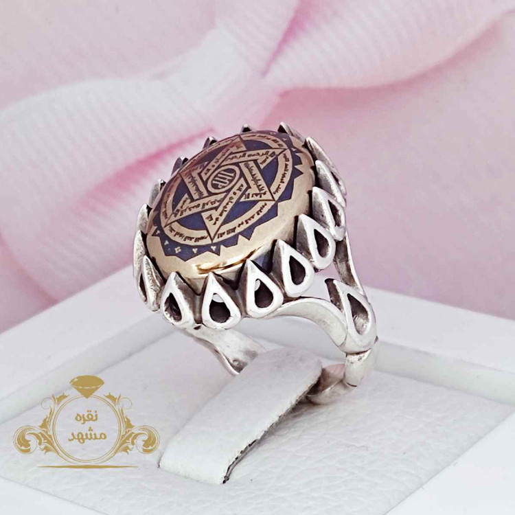 انگشتر نقره حدید ستاره سلیمان