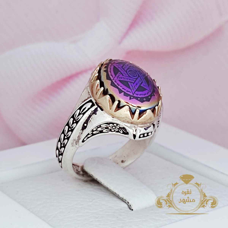 انگشتر نقره حدید ستاره سلیمان