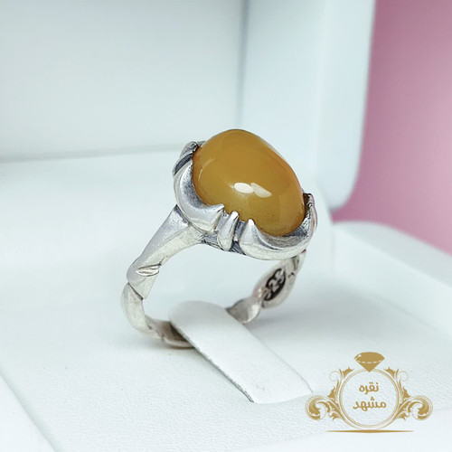 انگشتر عقیق زرد شرف الشمس