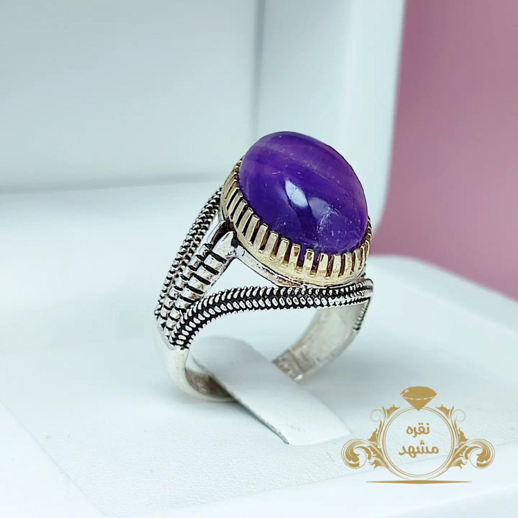 انگشتر مردانه آماتیست آمیتیست
