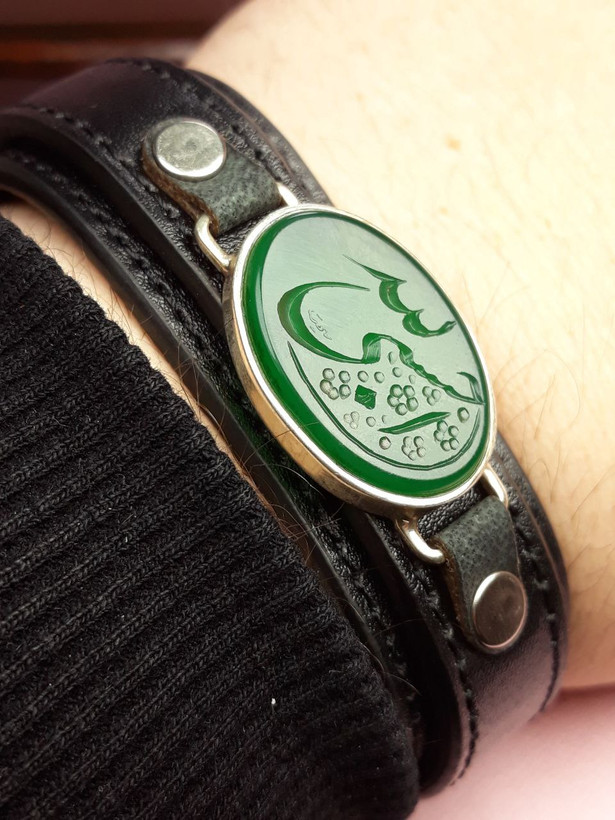 دستبند عقیق سبز اصلی