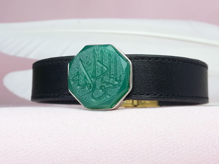 دستبند عقیق سبز