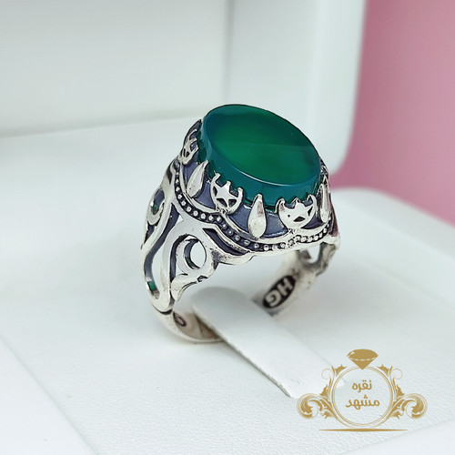 عقیق سبز مردانه اصل