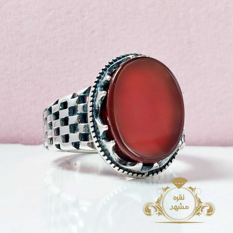 انگستر عقیق سرخ اصل