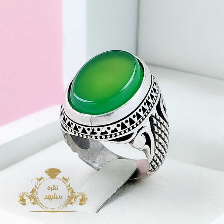 انگستر عقیق سبز اصلی