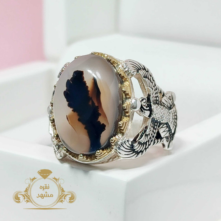 انگشتر طرح برگ