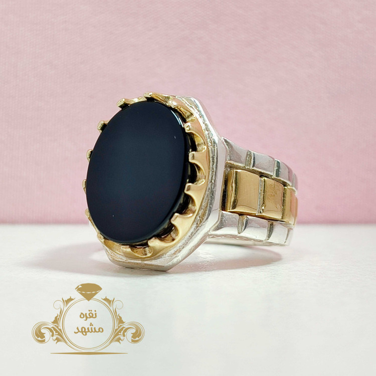 انگشتر عقیق سیاه