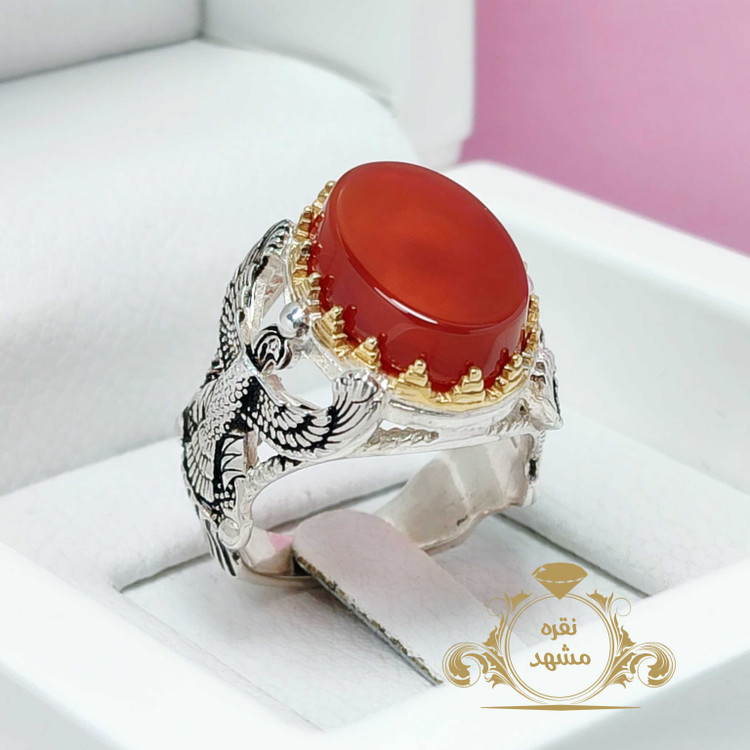 انگشتر عقیق سرخ
