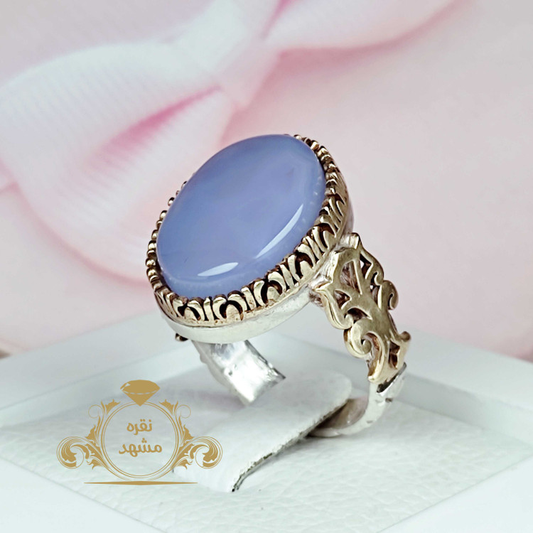 انگشتر عقیق کبود یمنی