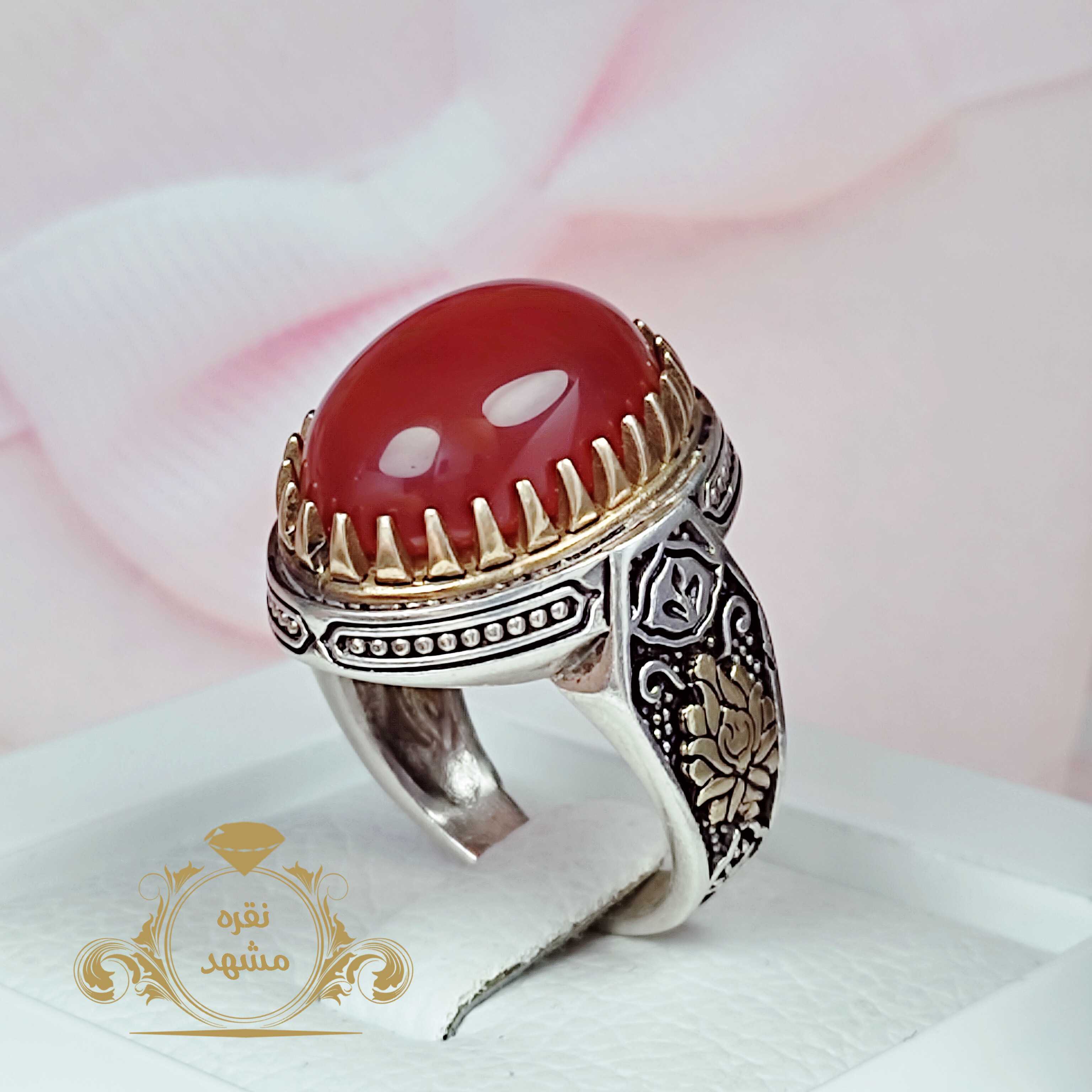 انگشتر عقیق سرخ اصلی
