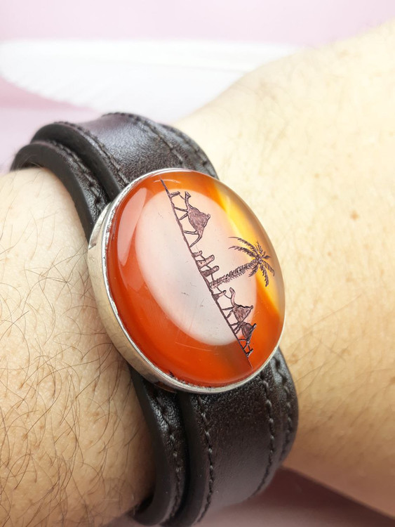 دستبند عقیق سرخ