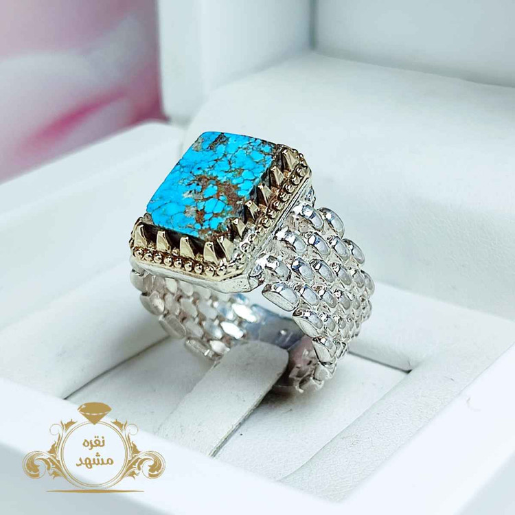 انگشتر مردانه فیروزه نیشابوری