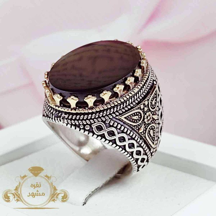 انگشتر عقیق سیاه