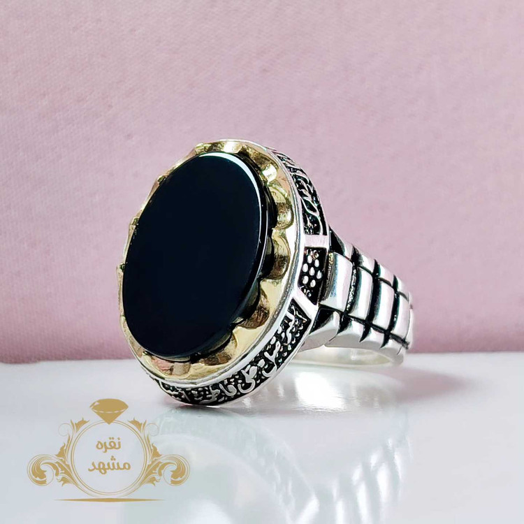 انگشتر عقیق سیاه