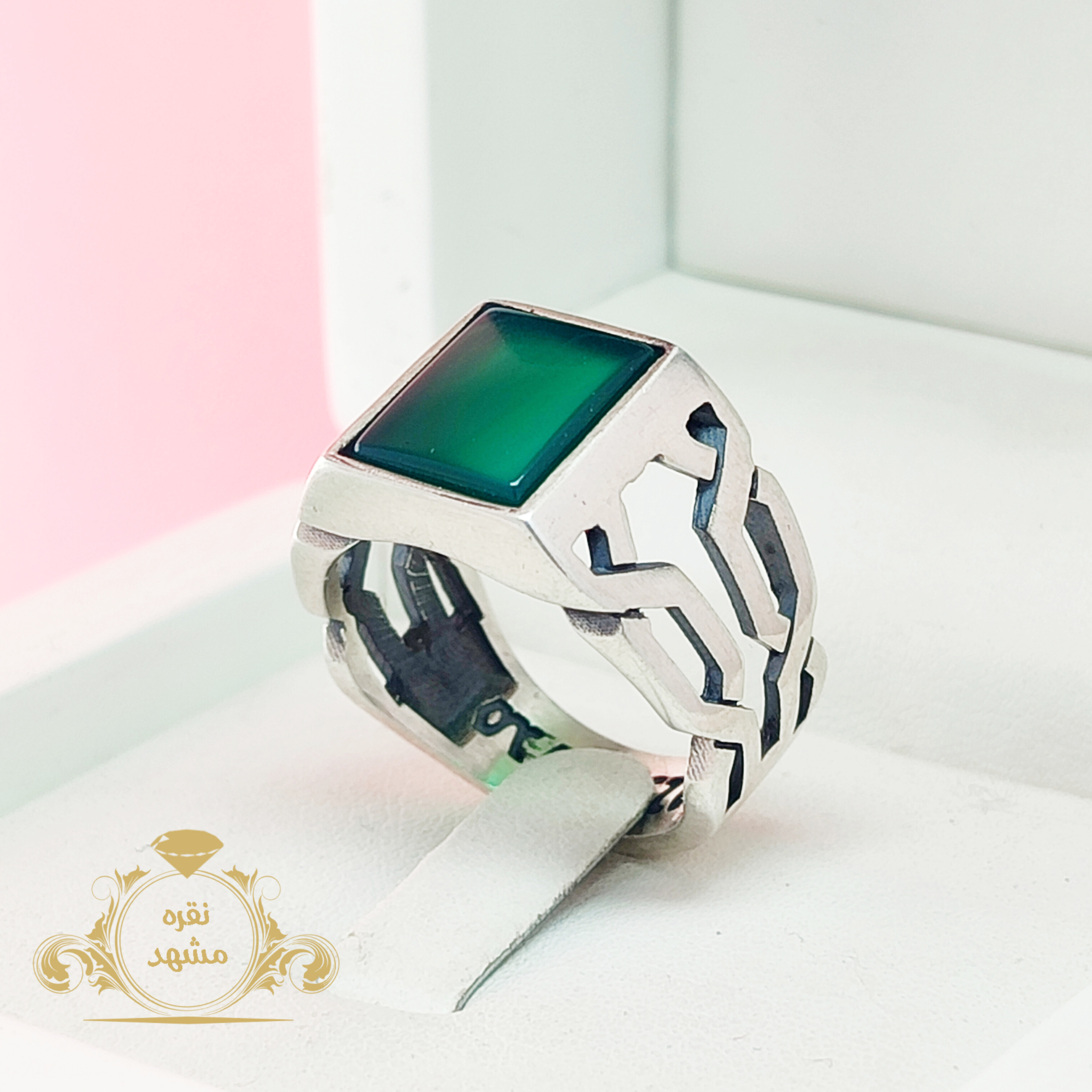 انگشتر عقیق سبز