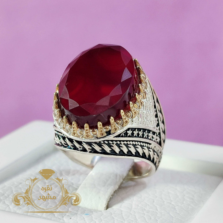 انگشتر عقیق سرخ خراسان