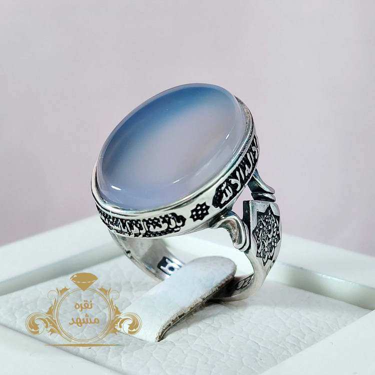 انگشتر عقیق سوسنی مردانه رکاب نقره