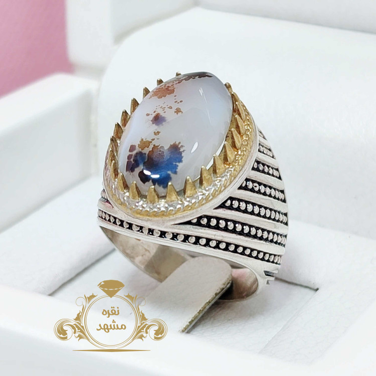 انگشتر مردانه نقره شجر قائن اصلی