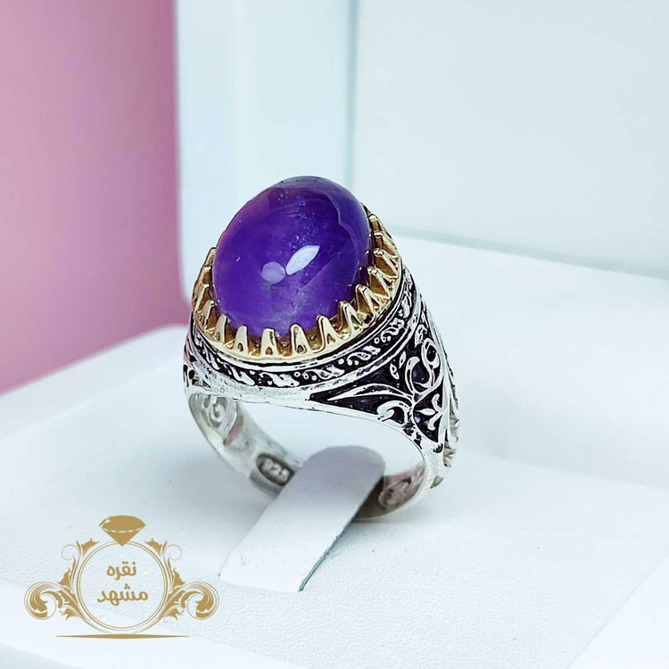 اماتیست خوشرنگ آماتیست زیبای مردانه اصلی و معدنی