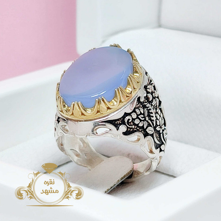 عقیق کبود مردانه عقیق اصلی