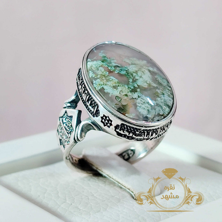 انگشتر شجر بهاره مردانه نقره عیار 925