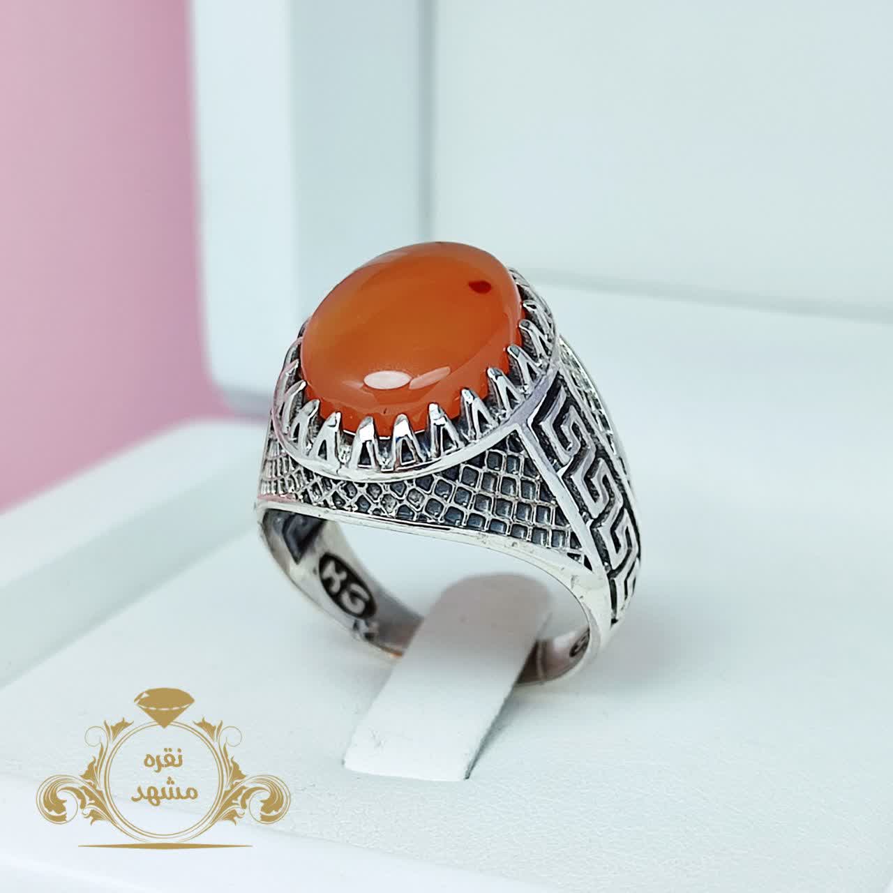 انگشتر مردانه عقیق یمنی اصلی