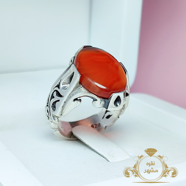 انگشتر عقیق سرخ خراسانی اصلی