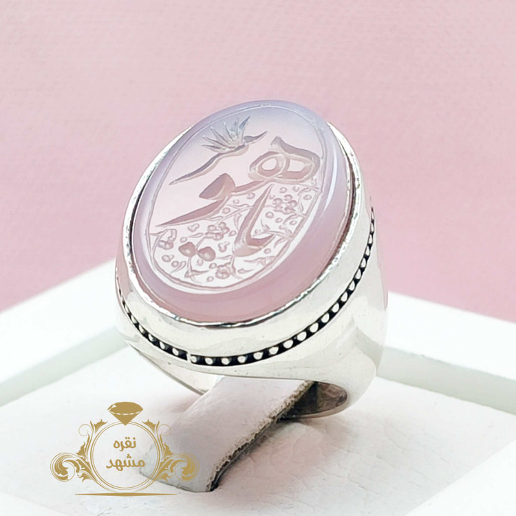 انگشتر مردانه نقره عقیق سوسنی اصلی