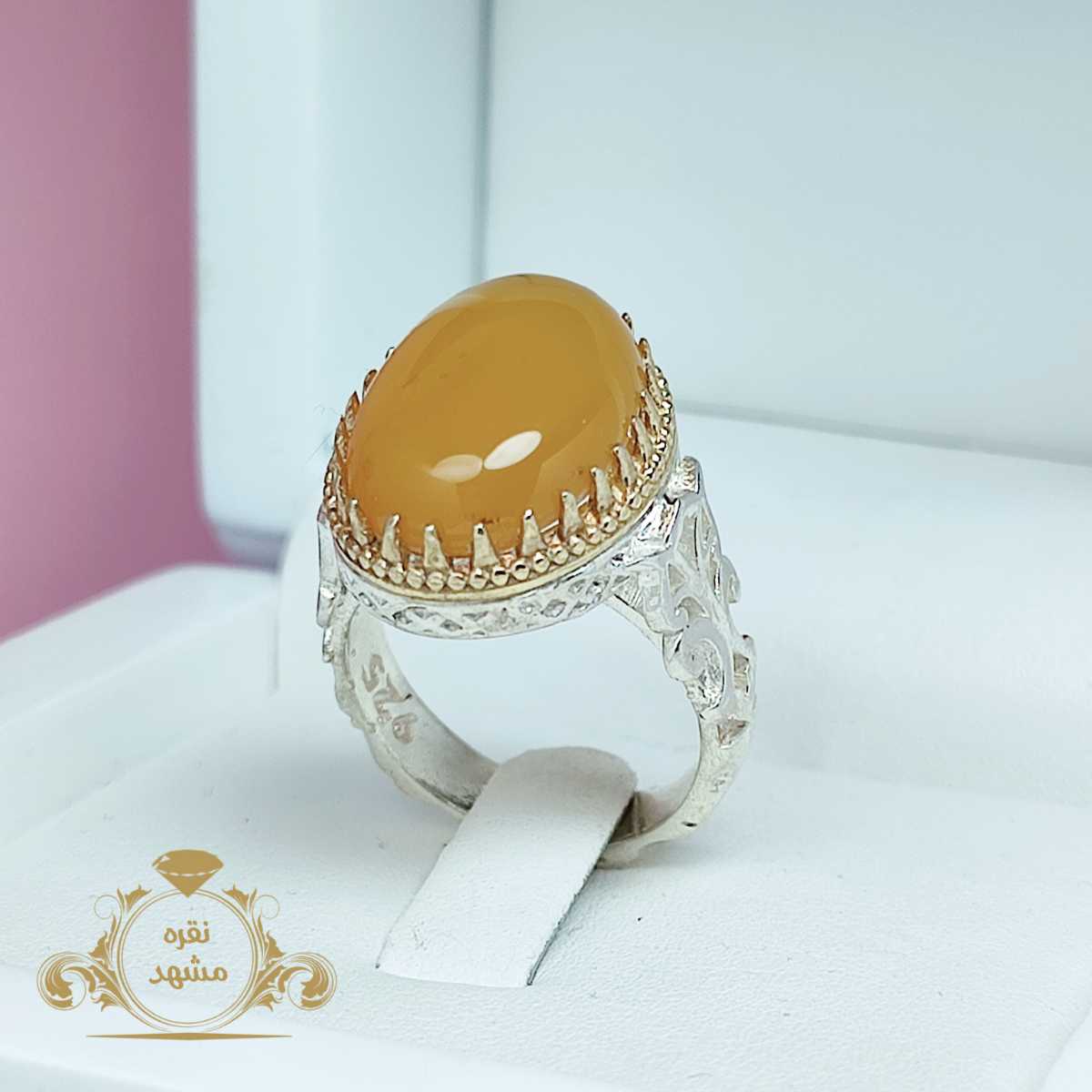 انگشتر مردانه عقیق شرف الشمس اصلی