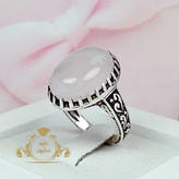 انگشتر کوارتز اصلی معدنی انگشتر مردانه مدل نیره کپی