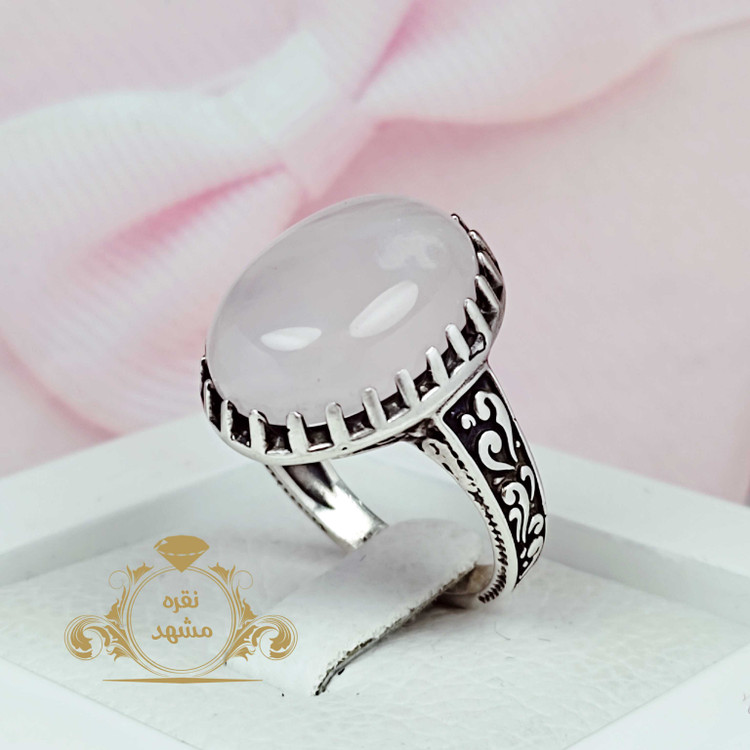 انگشتر کوارتز اصل و معدنی انگشتر مردانه مدل نیره کپی