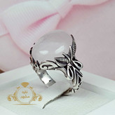 انگشتر کوارتز اصلی معدنی انگشتر مردانه دامله