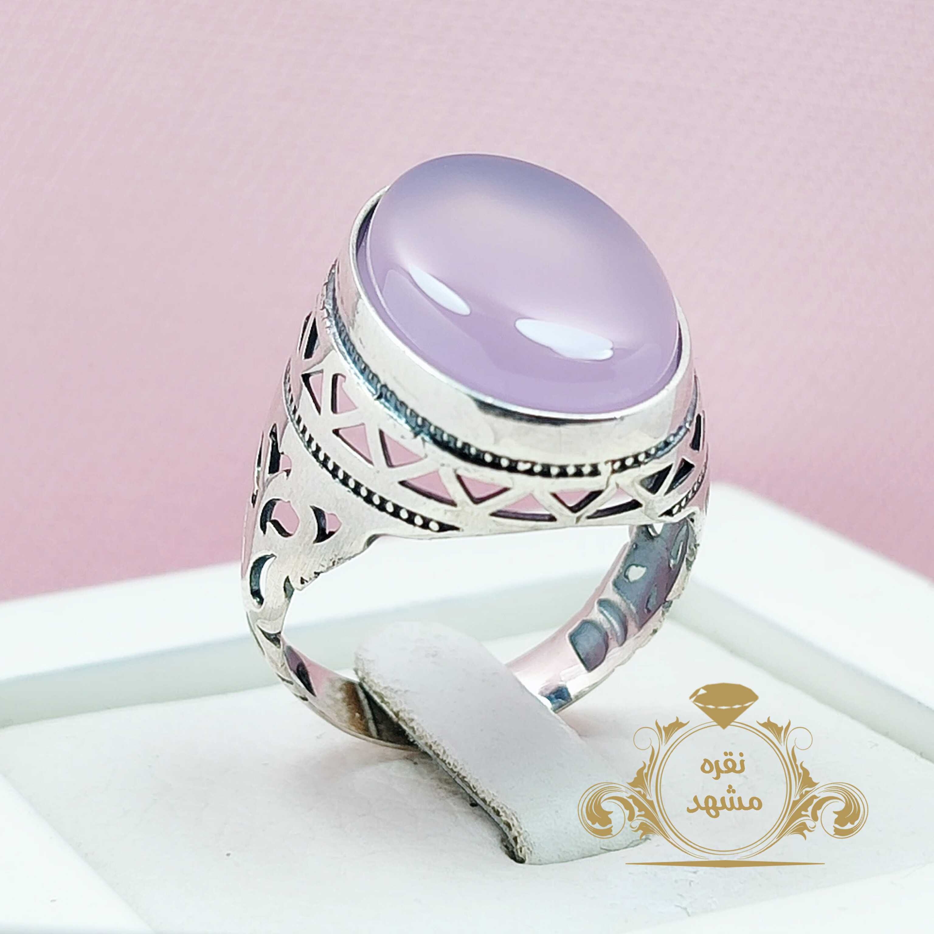 انگشتر نقره عقیق سوسنی اصلی مردانه خوشرنگ