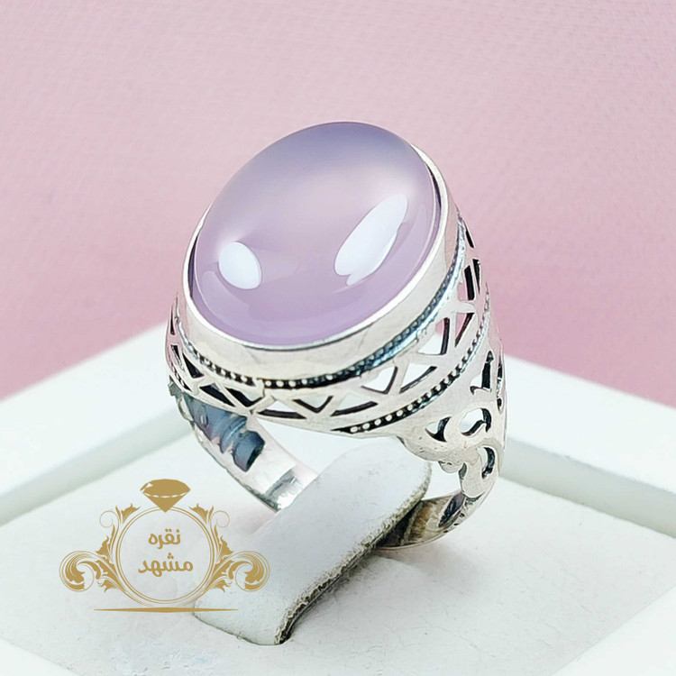 انگشتر عقیق سوسنی اصل مردانه خوشرنگ