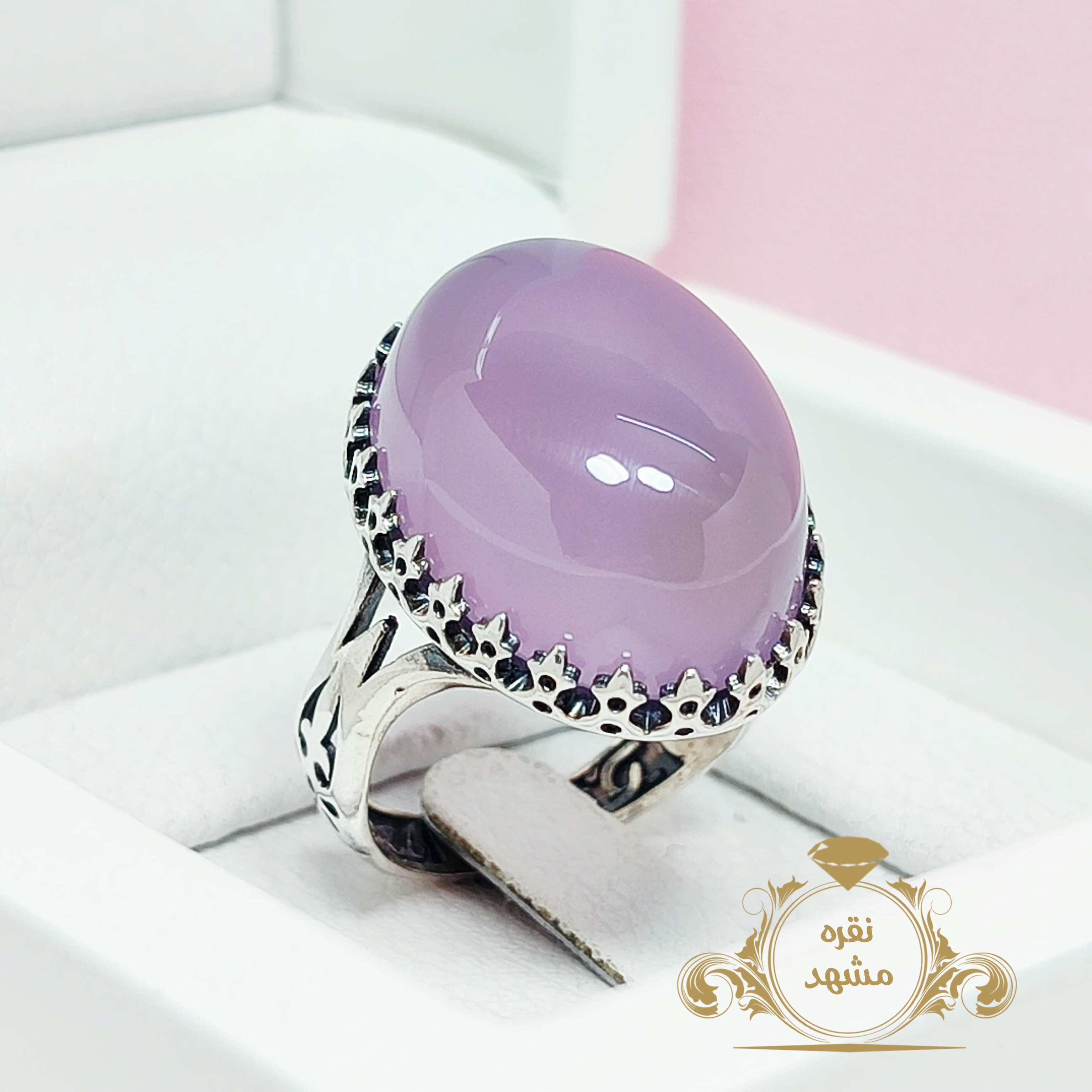 انگشتر نقره مردانه عقیق سوسنی اصل مدل نیزه