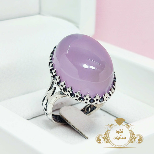 انگشتر نقره مردانه عقیق سوسنی اصل مدل نیزه