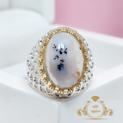 شجر مردانه انگشتر نقره رکاب پر فروش پولکی ظریف و سبک