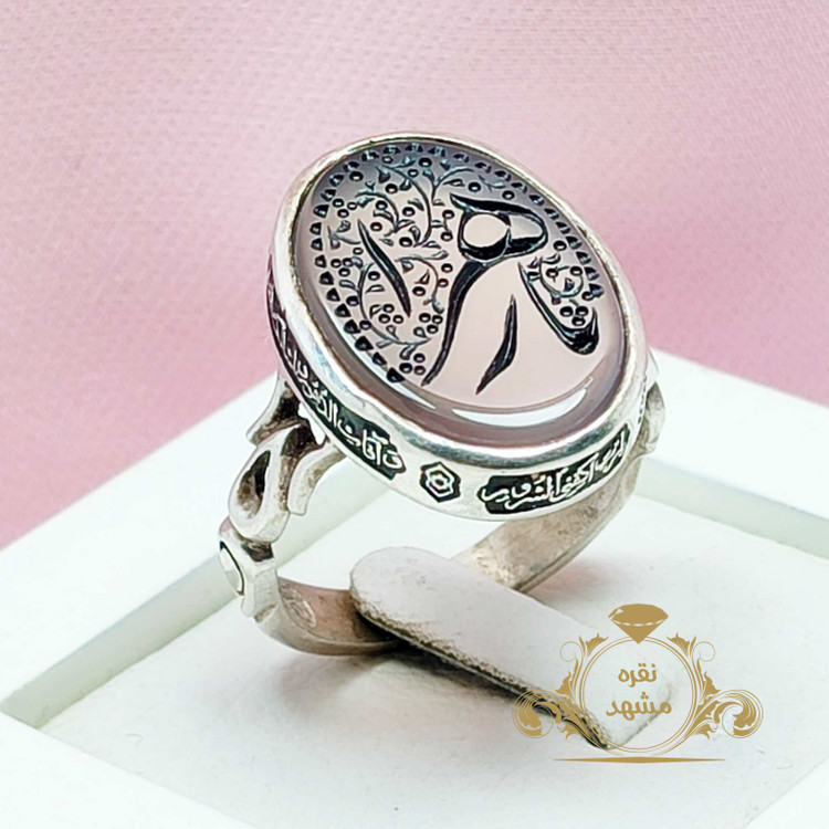 یازهرا انگشتر عقیق سوسنی اصلی مردانه خوشرنگ