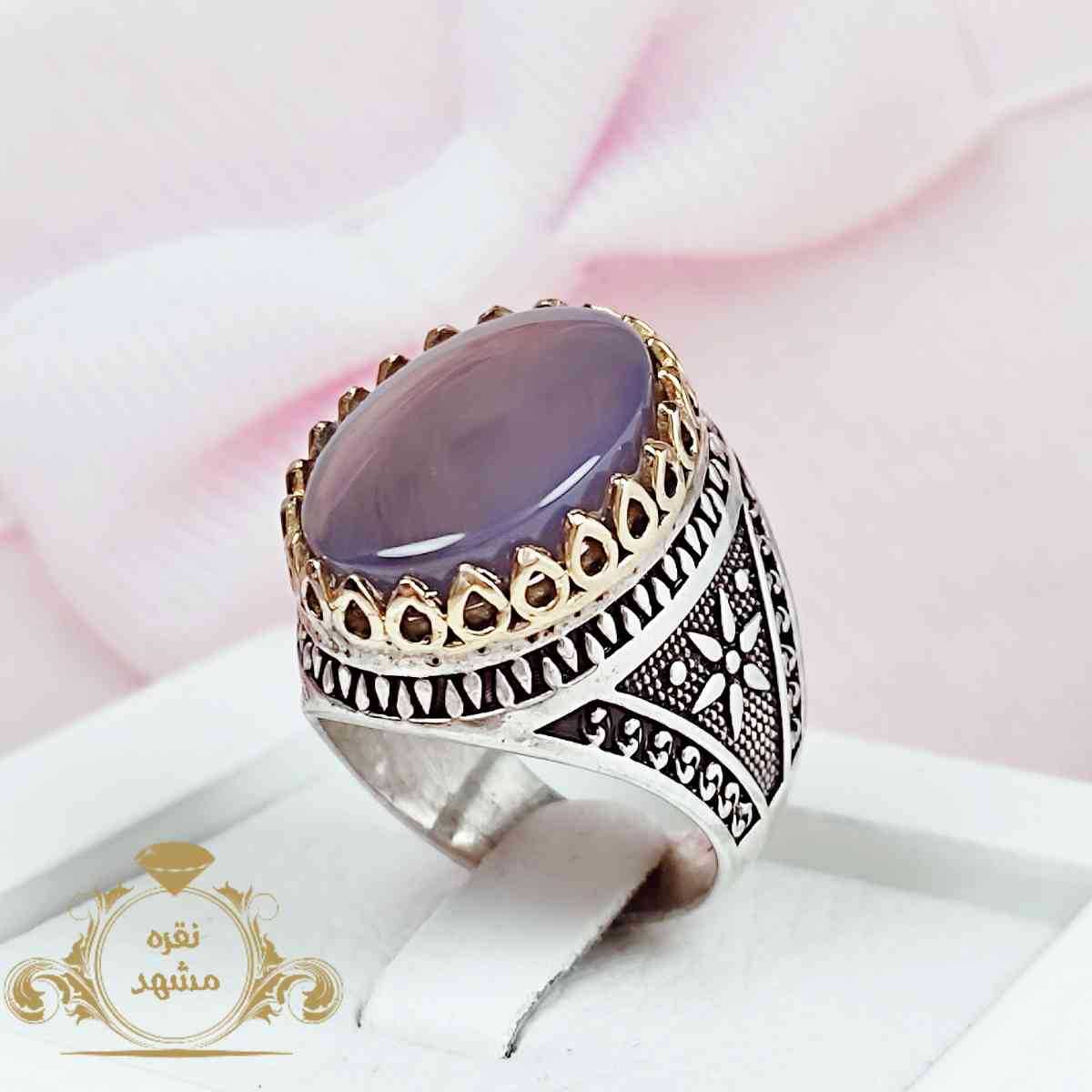 یازهرا انگشتر عقیق سوسنی اصلی مردانه خوشرنگ ژرح ل