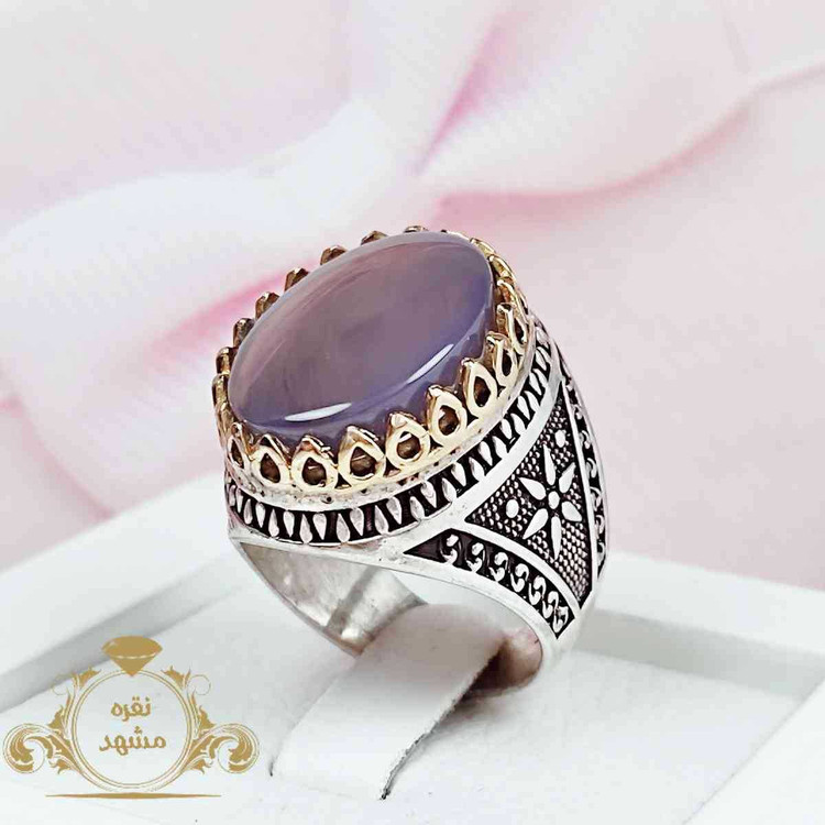 یازهرا انگشتر عقیق سوسنی اصلی مردانه خوشرنگ ژرح ل