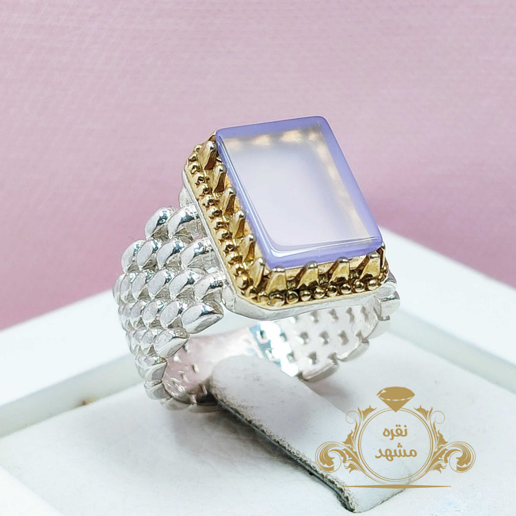 انگشتر رولکس نقره عقیق سوسنی اصلی مردانه خوشرنگ