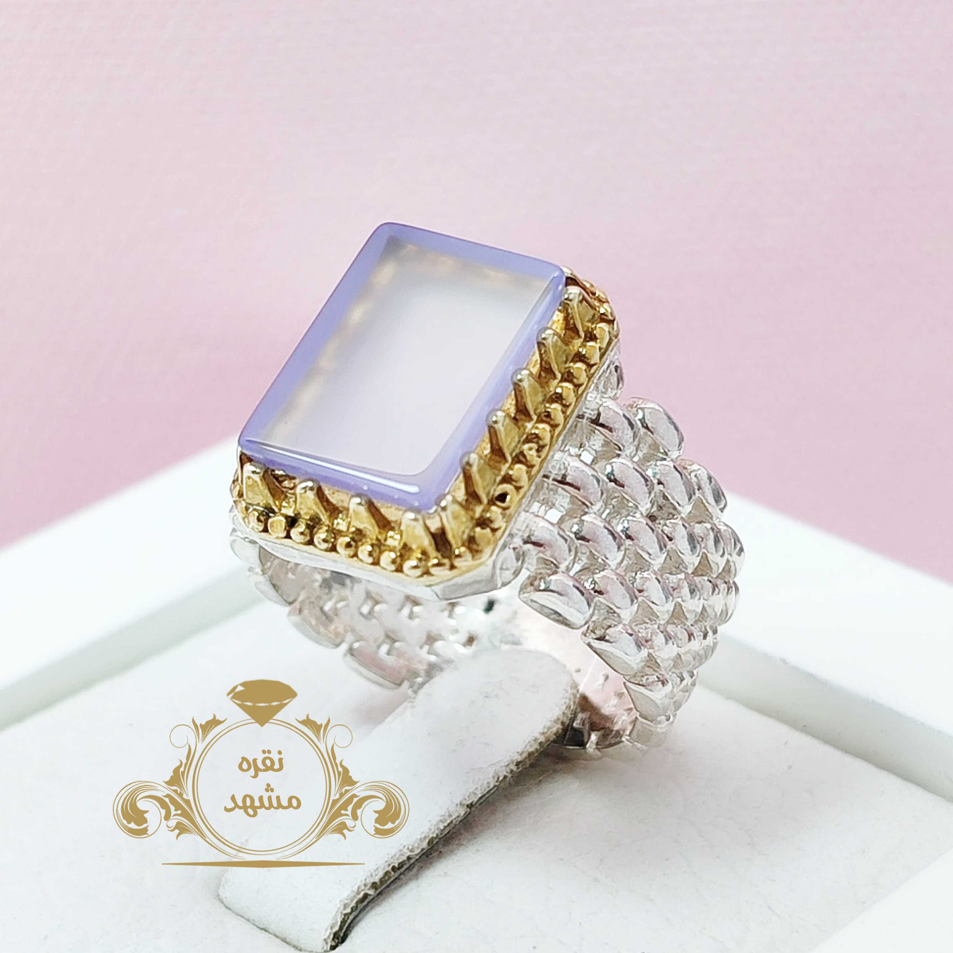 انگشتر رولکس نقره عقیق سوسنی اصلی مردانه خوشرنگ