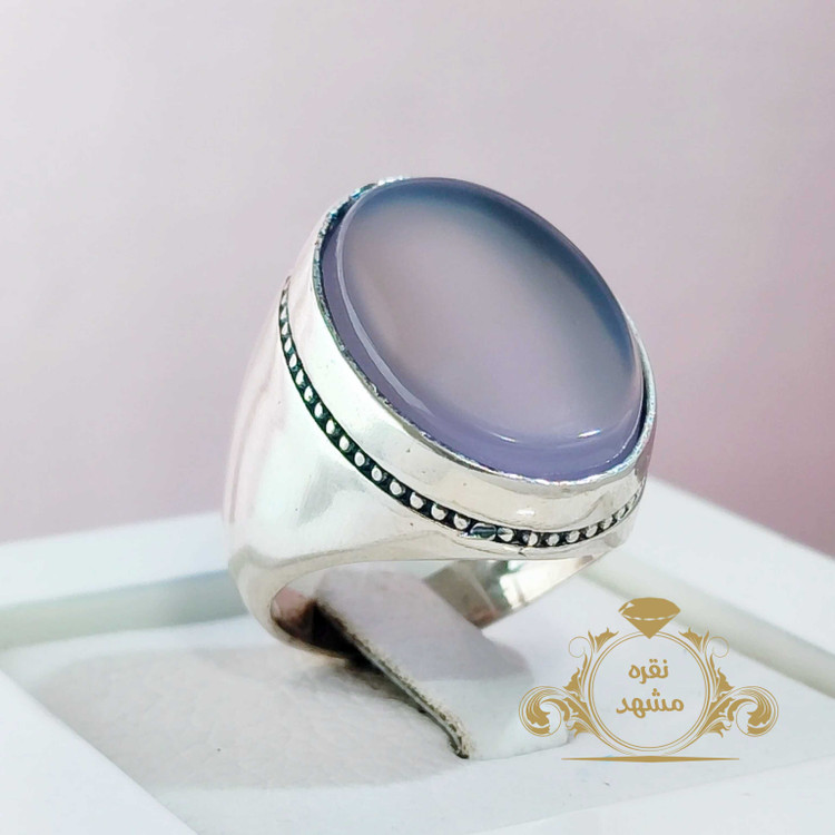 انگشتر مردانه سوسنی عقیق اصل رکاب فیلی