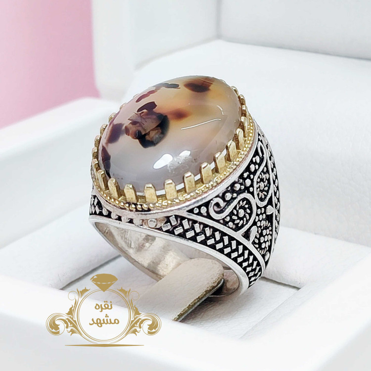 انگشتر مردانه شجر خوش نقش و نگار متفاوت و جذاب